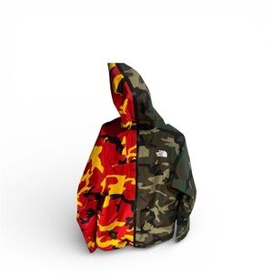 The North Face Red and Camo Jacket
